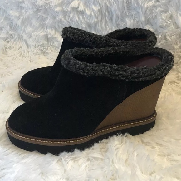 BCBGeneration Size 9 Nerissa Wedge Mules Black - Picture 4 of 11